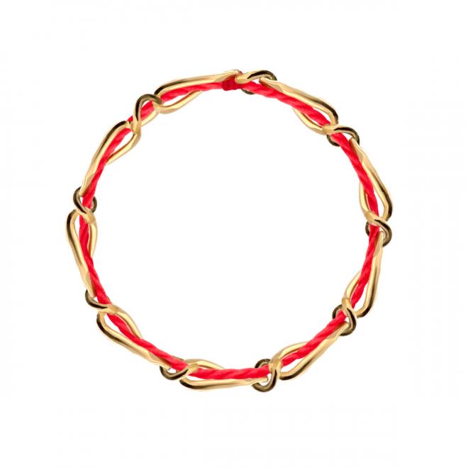 Redline ジュエリー Pure Double ネックレスピンクゴールド