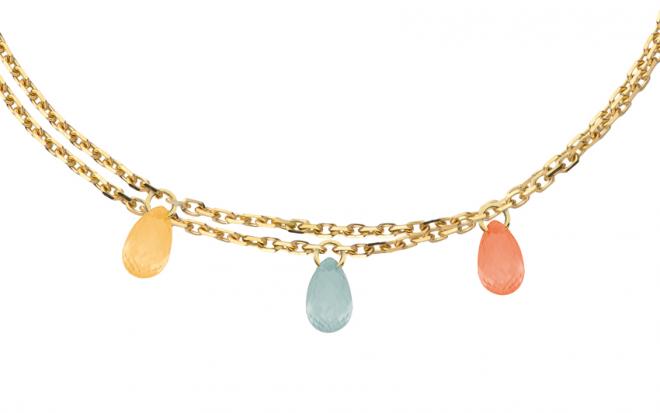 Redline ジュエリー Mini Pure 糸のネックレスホワイトゴールド