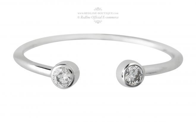 Redline Paris -Mini Pure Pandaブレスレットホワイトゴールド - Redline