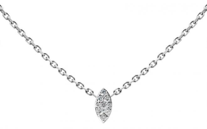 レッドライン-ホワイトゴールドダイヤモンドフォーセット