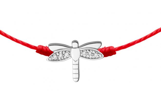 逆輸入 RedLine Red String – Absolu0.10カラットのゴールドプロング アクセサリー