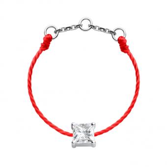 redline レッドライン ゴールドチェーン ダイヤモンド リング ストリングリングレッドラインダイヤモンドレディース-レッド
