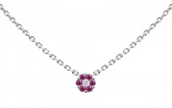 Illusion Colored Saphirs Rose - Redline