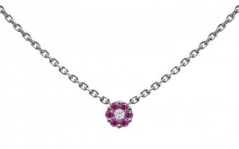 Illusion Colored Saphirs Rose - Redline