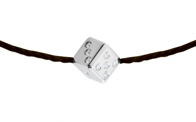 レッドラインレッドストリング–ミニピュアベアホワイトゴールド