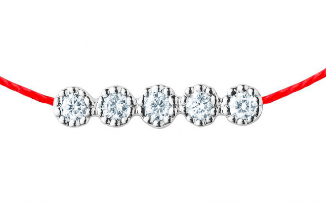 Redline ジュエリー Pure のブレスレットのスレッドイエローゴールド