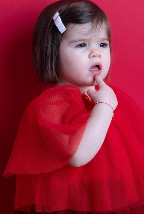 String bracelet with 0.02ct diamond in rose gold bezel setting - Redline - 0++