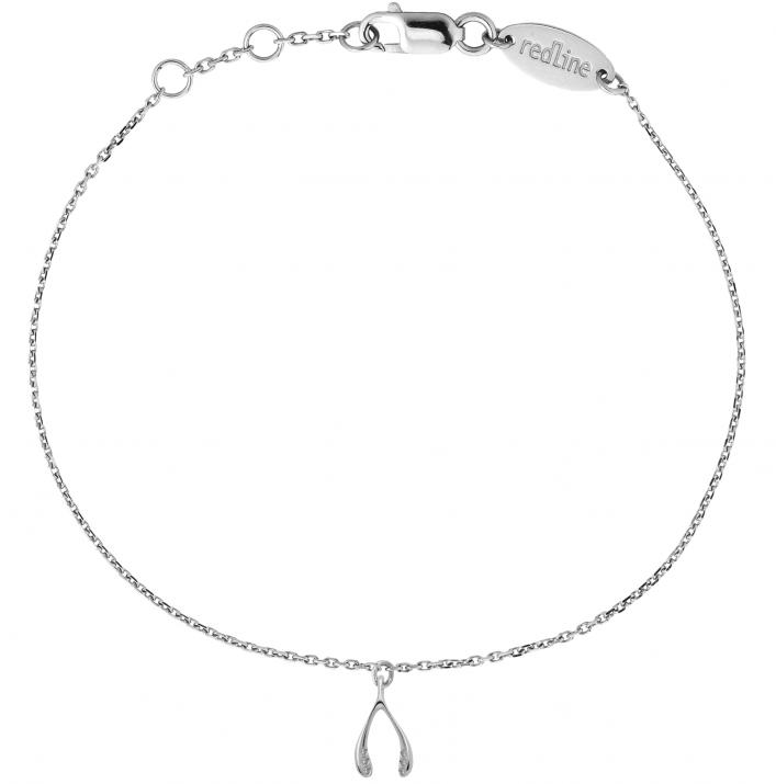 Chain Bracelet Very Lucky Chicken White Gold RedLine Jewelry - Redline