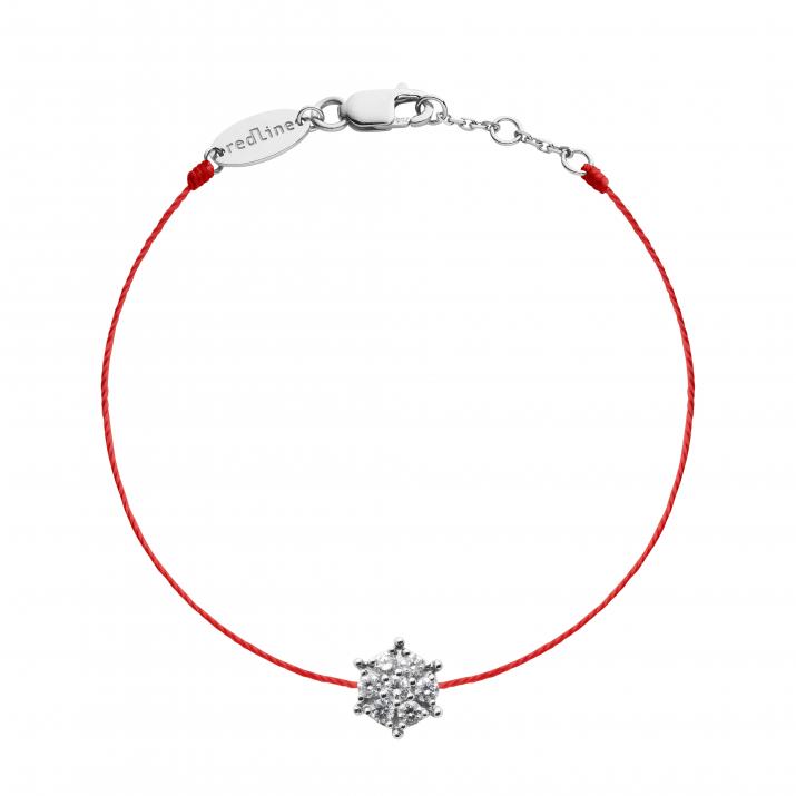 String Bracelet Babette White Gold RedLine Jewelry - Redline - 0++