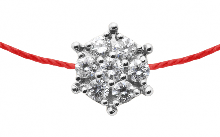 String Bracelet Babette White Gold RedLine Jewelry - Redline - 0++