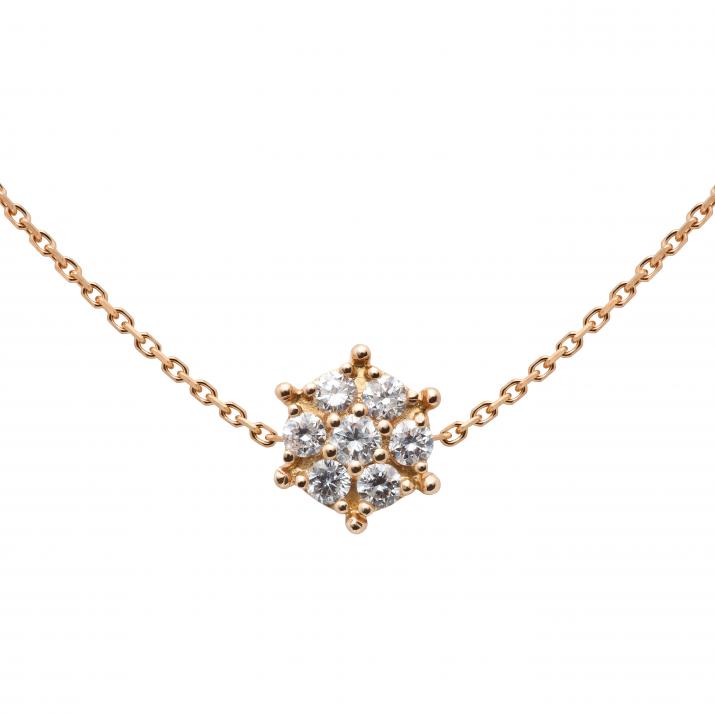 Chain Necklace Babette Rose Gold RedLine Jewelry - Redline - 0++