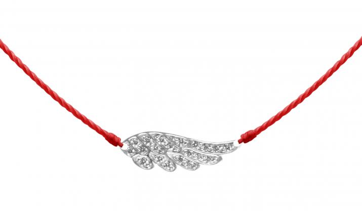 Redline ジュエリー L'Aile Pavé 糸のネックレスホワイト