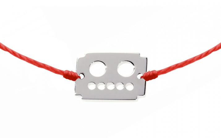 String Bracelet Robot White Gold RedLine Jewelry - Redline