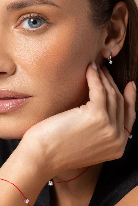 Solitaire Charm ペンダント 白金 - Redline - 0++