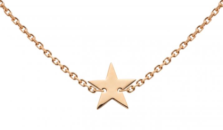 Rose gold star chain necklace - Redline