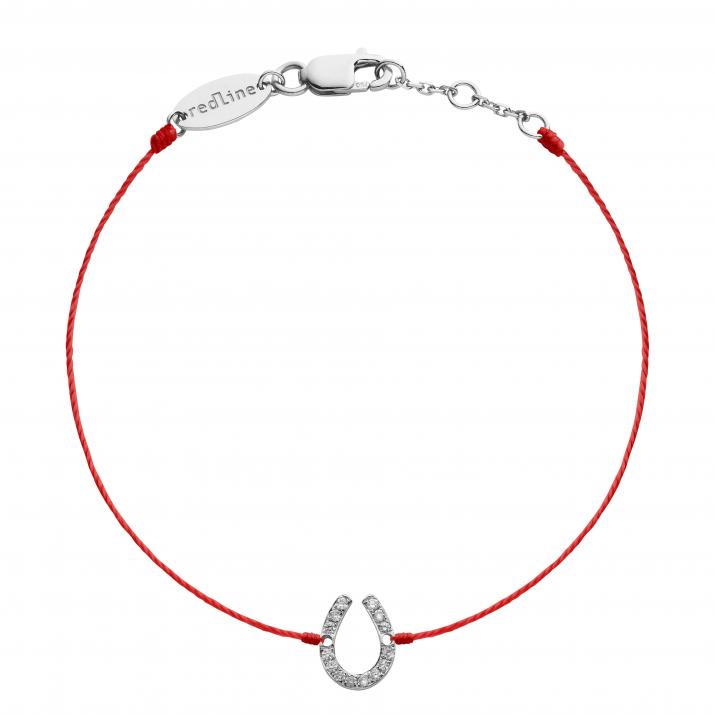 Redline ジュエリー Fer A Cheval Pavé ブレスレットホワイト