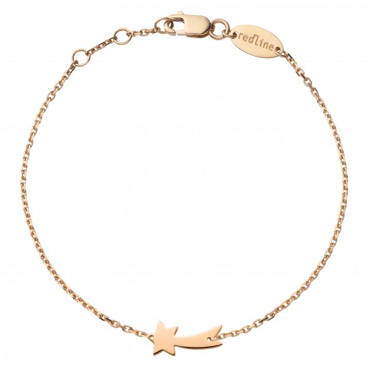 Rose gold shooting star chain bracelet - Redline