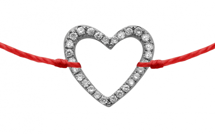 String Bracelet Love Pavé Black Gold RedLine Jewelry - Redline - 0++