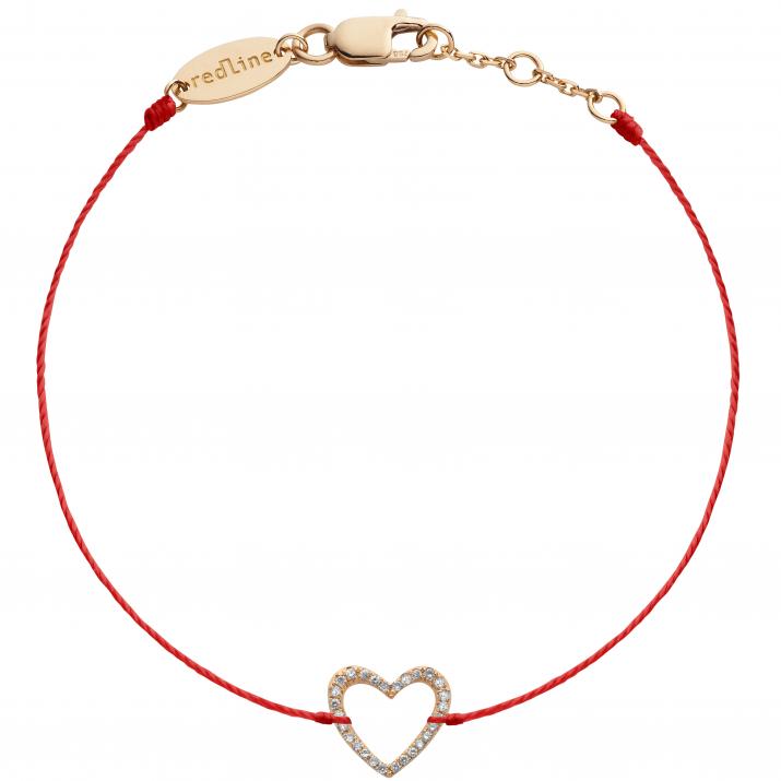 String Bracelet Love Pavé Rose Gold RedLine Jewelry - Redline - 0++