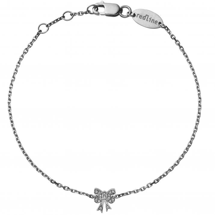 Chain Bracelet Petit Noeud Noeud Black Gold RedLine Jewelry - Redline - 0++