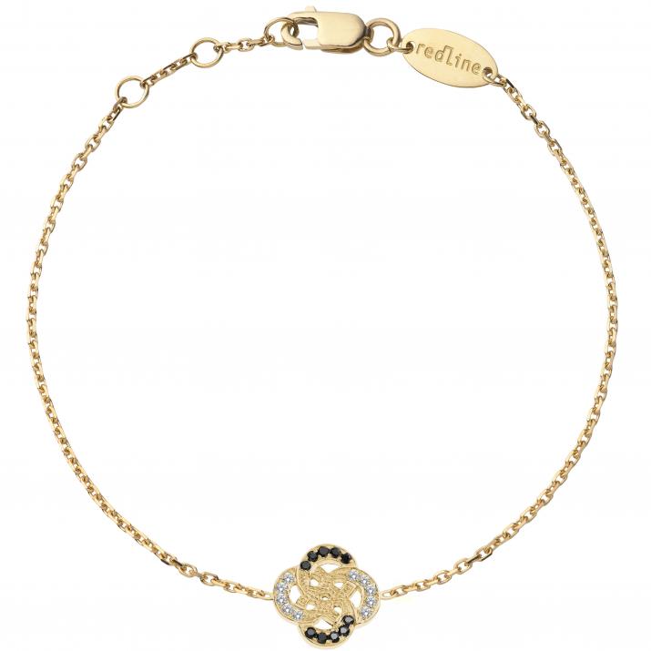 Chain Bracelet Arabesque Kcolor Yellow Gold RedLine Jewelry - Redline - 0++