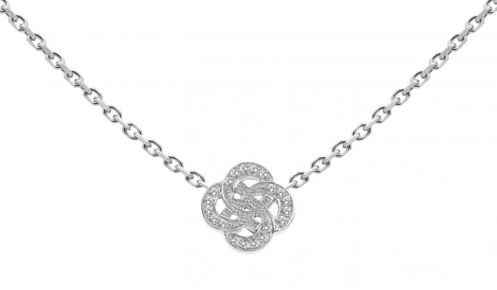 Chain Necklace Arabesque White Gold RedLine Jewelry - Redline