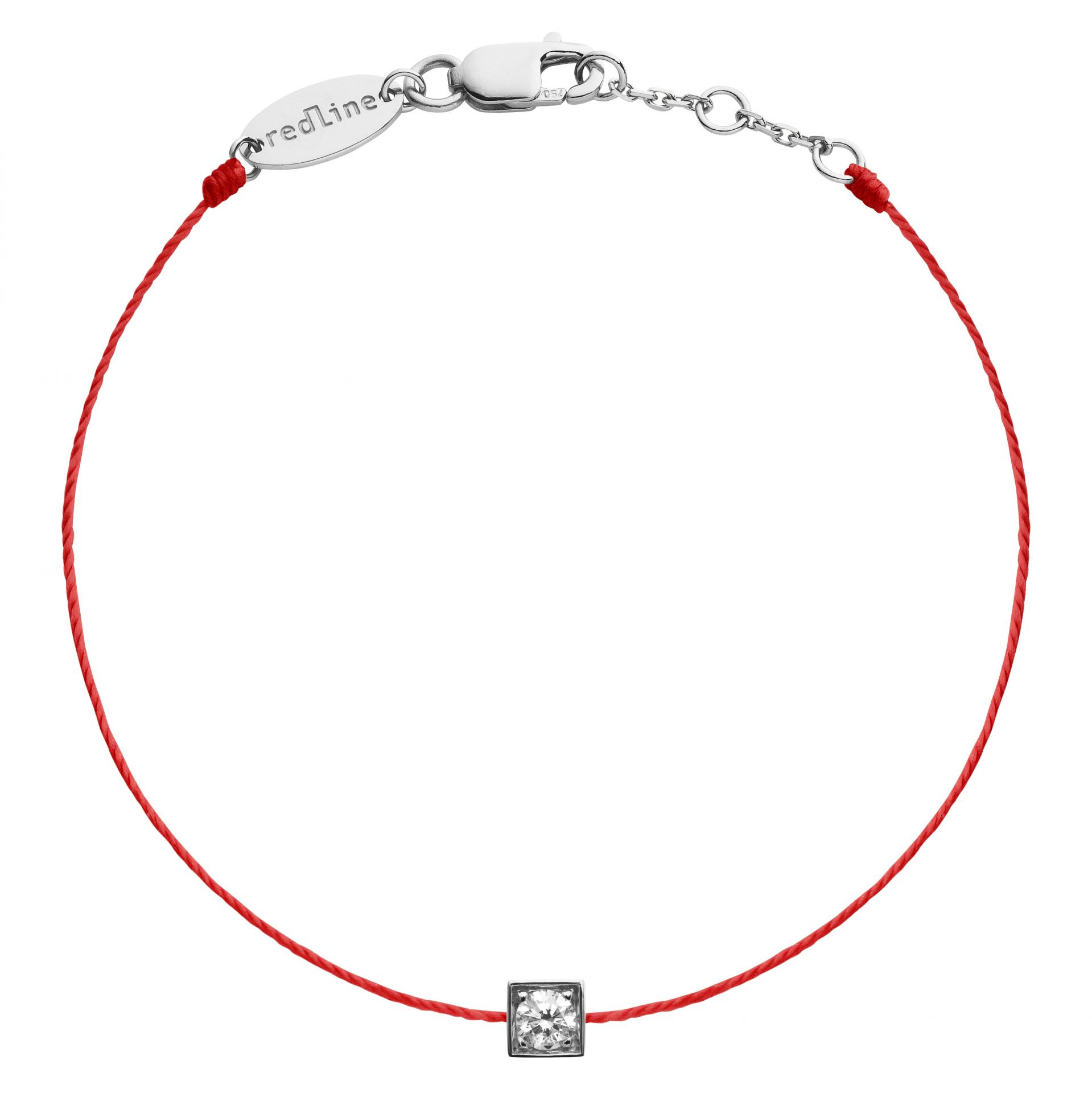 人気ショップ Redline ジュエリー のブレスレットのスレッドホワイト Cube アクセサリー
