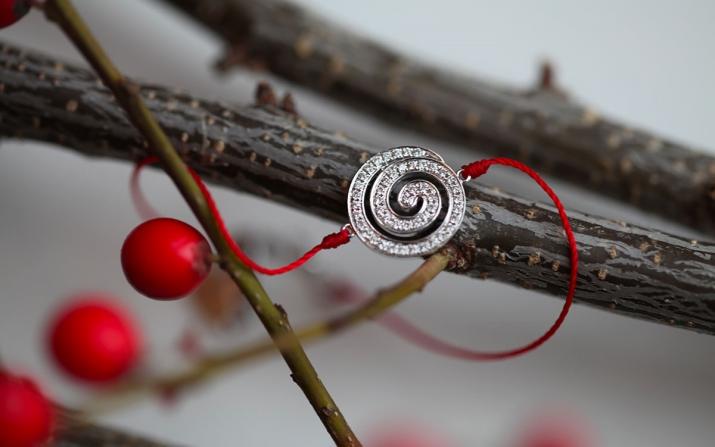 String Bracelet Mini Cc Sting Bracelet White Gold RedLine Jewelry - Redline