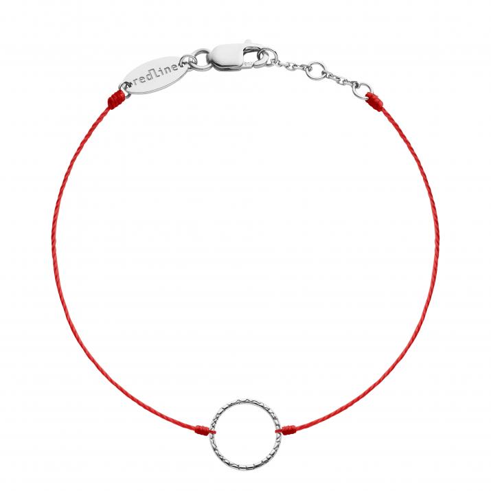 String Bracelet For Women in White Gold - Redline