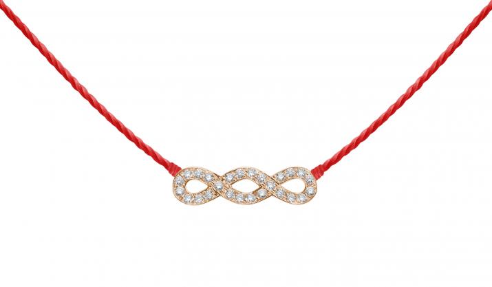 String Necklace Trinity Rose Gold RedLine Jewelry - Redline