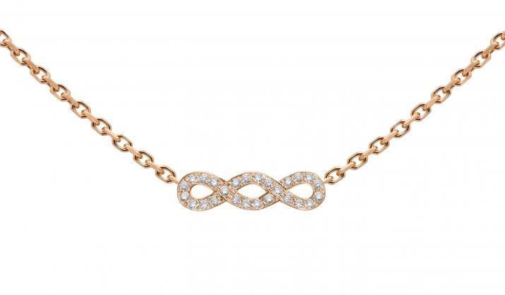 Chain Necklace Trinity Rose Gold RedLine Jewelry - Redline