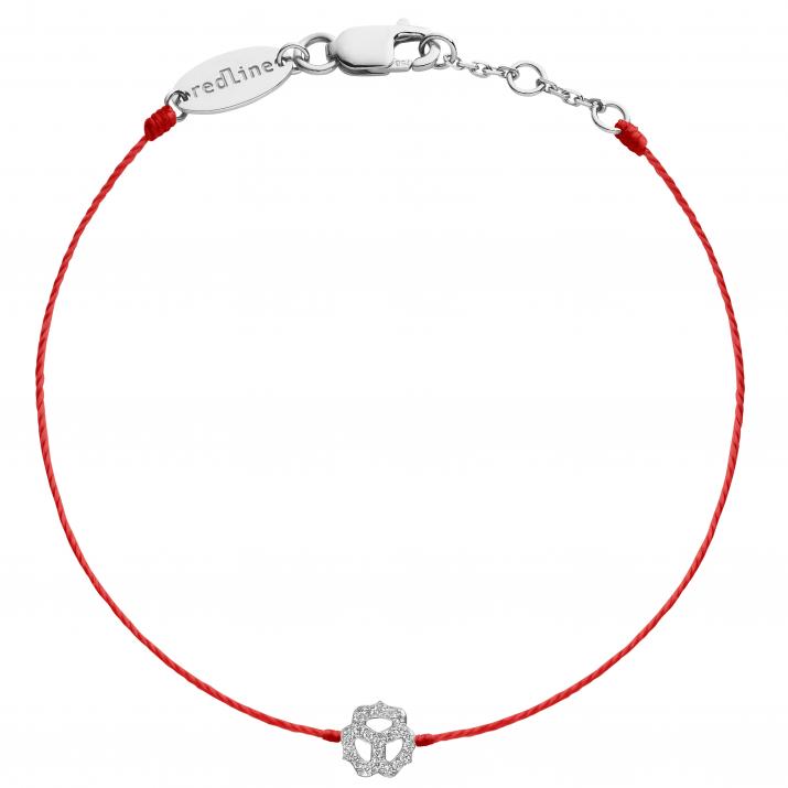 String Bracelet Pensée White Gold RedLine Jewelry - Redline - 0++