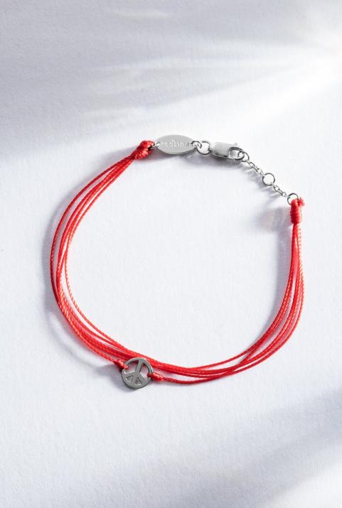 Mini Peace multi string bracelet in black gold - Redline - 0++