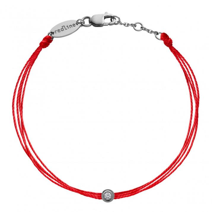 Multistring Bracelet For Women with 0.05ct Diamond in Black Gold Bezel Setting - Redline