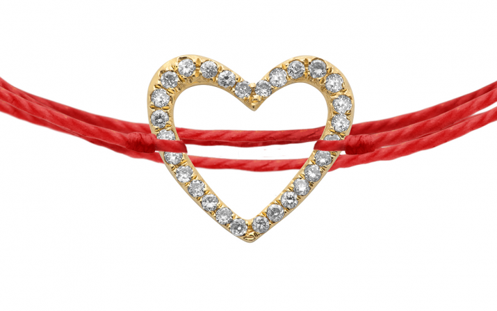 Multistrings Bracelet Love Brodé Pavé Yellow Gold RedLine Jewelry - Redline - 0++