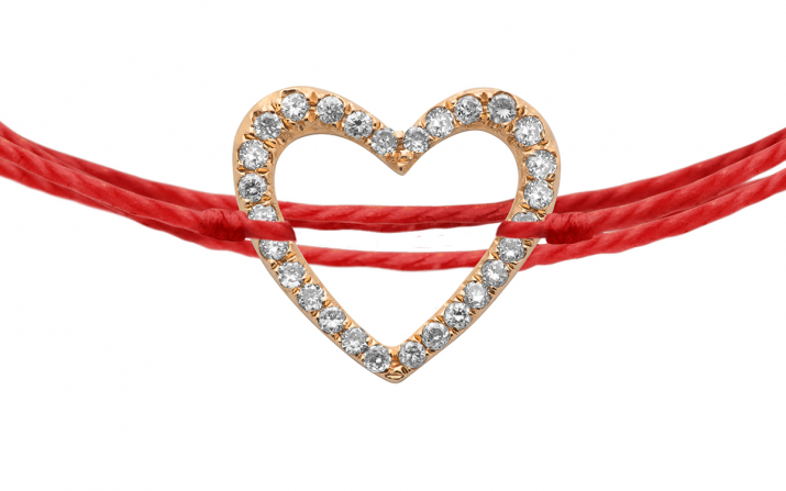Multistrings Bracelet Love Brodé Pavé Rose Gold RedLine Jewelry - Redline - 0++
