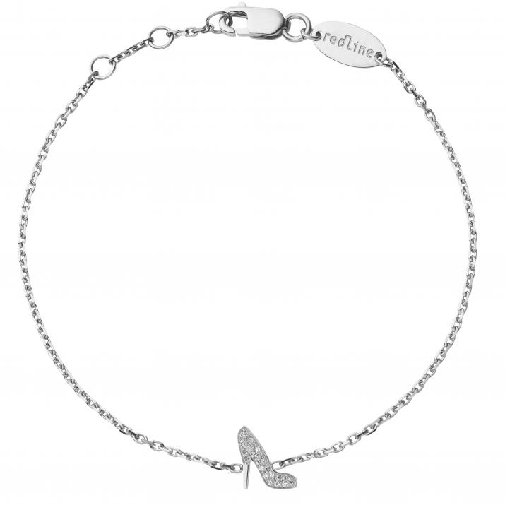 Chain Bracelet Gossip White Gold RedLine Jewelry - Redline - 0++