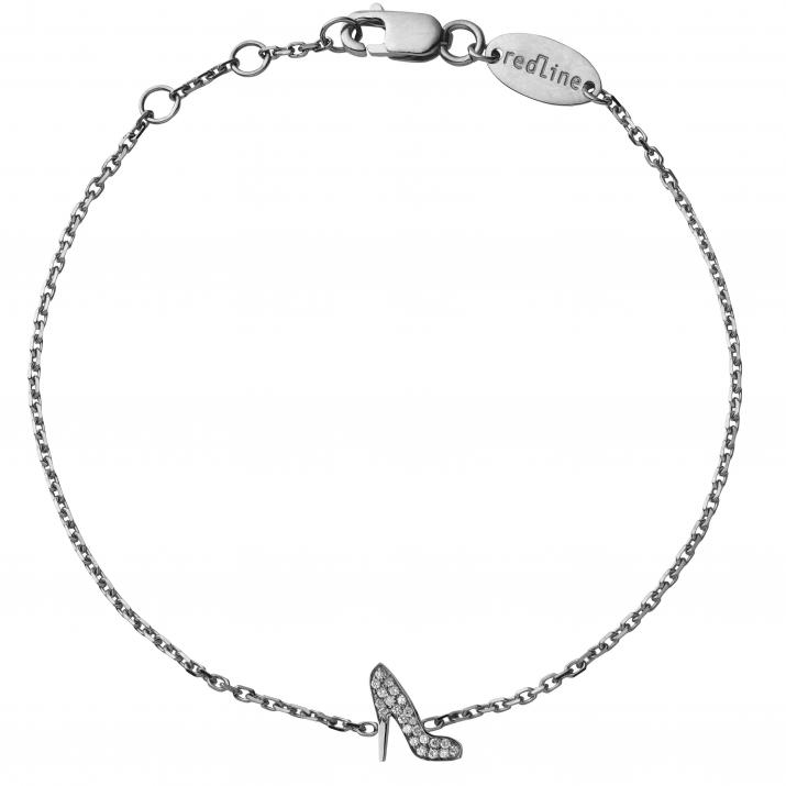 Chain Bracelet Gossip Black Gold RedLine Jewelry - Redline - 0++