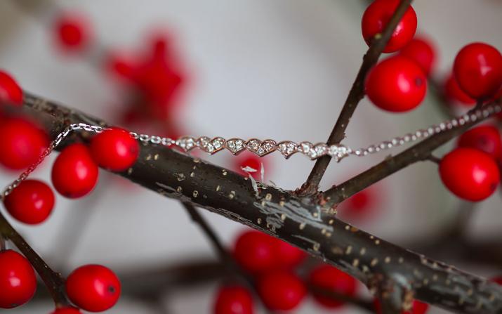 Chain Bracelet Happy Shining White Gold RedLine Jewelry - Redline - 0++