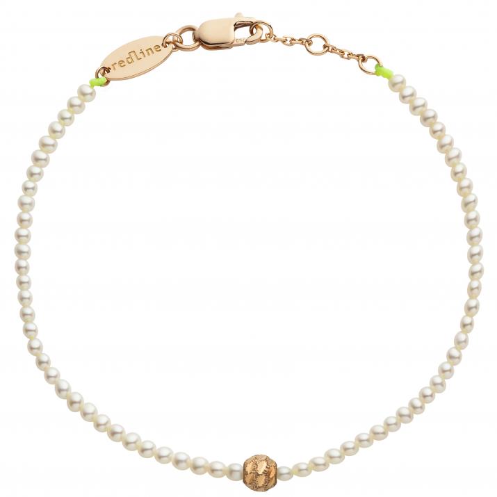 Pearl String Bracelet Diamond & Pearl Sweety (S) Rose Gold RedLine Jewelry - Redline - 0++