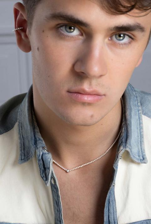 女性ネックレスダイヤモンド＆パールピュア（s）ホワイトゴールド - Redline - 0++