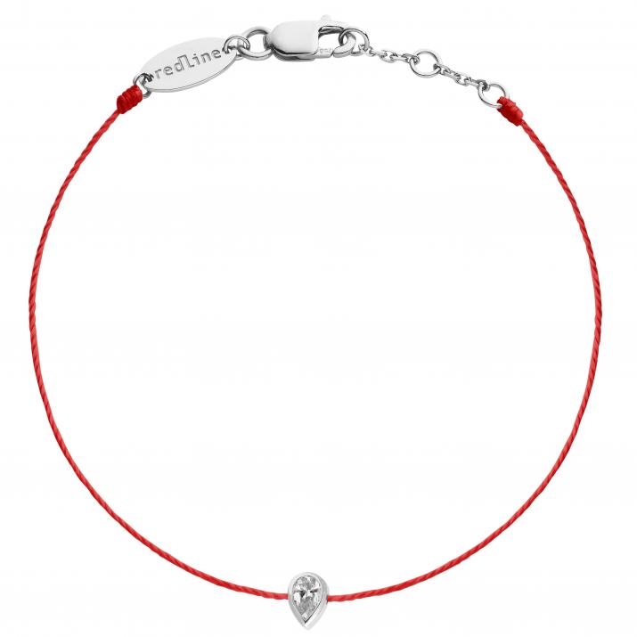 String Bracelet Sky Drop White Gold RedLine Jewelry - Redline - 0++