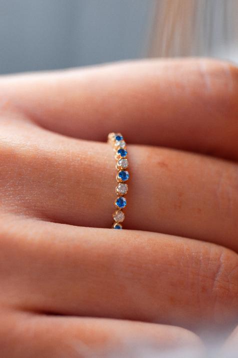 Marilyn Colored Saphir リング イエローゴールド - Redline - 0++