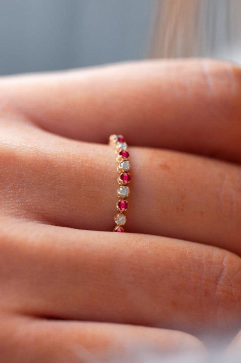 リングマリリンルビーイエローゴールド - Redline - 0++