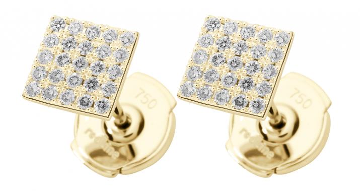 Earrings Coup De Foudre Yellow Gold RedLine Jewelry - Redline