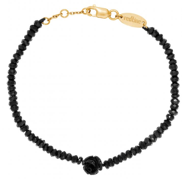 Chain Bracelet For Women with Rose in Yellow Gold - Redline