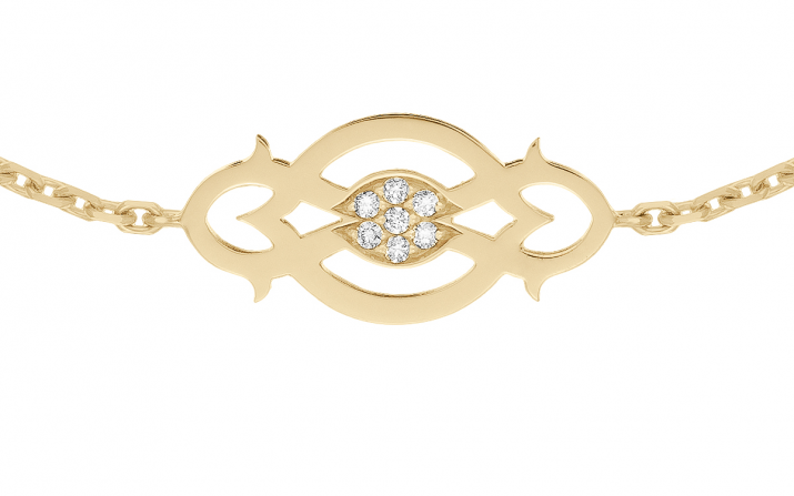 Chain Bracelet Lady Fortune Yellow Gold RedLine Jewelry - Redline - 0++