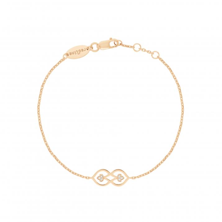 Chain Bracelet Lady Luck Rose Gold RedLine Jewelry - Redline - 0++