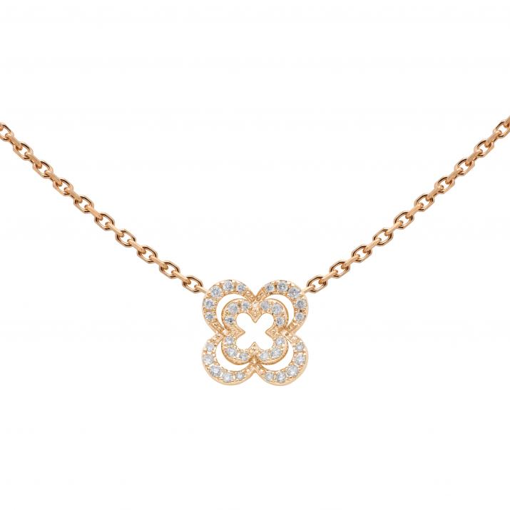 Chain Necklace Grace Rose Gold RedLine Jewelry - Redline - 0++