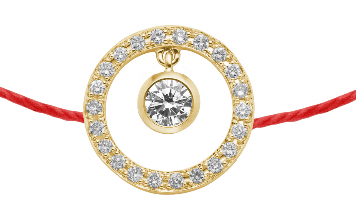 String Bracelet Aurelange Pure Yellow Gold RedLine Jewelry - Redline - 0++